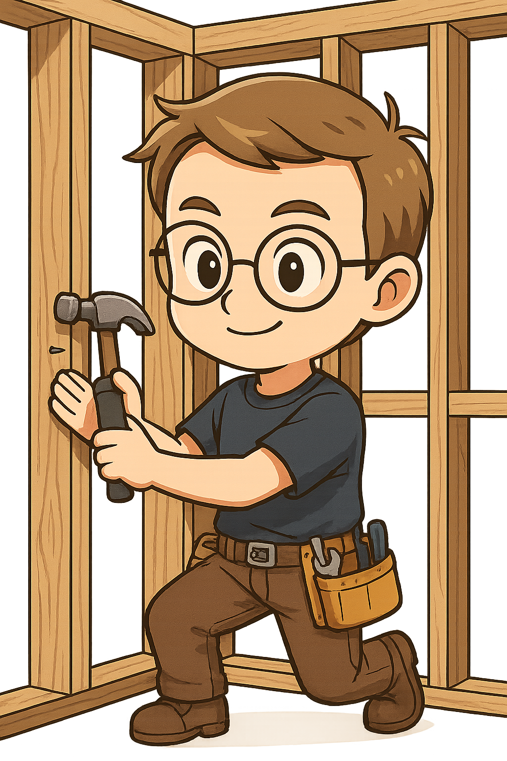 Framing a house with wood like structuring a webpage with HTML